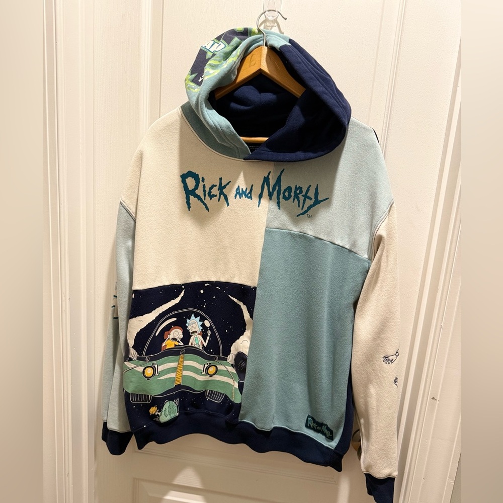 Rick and Morty Multicolor Hoodie size XL - Picture 2 of 11